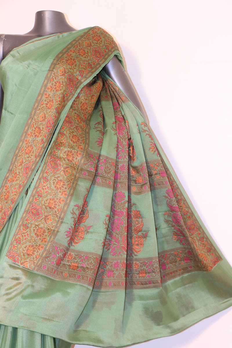 Exclusive Thread Weave Pure Crepe Silk Saree AI212549